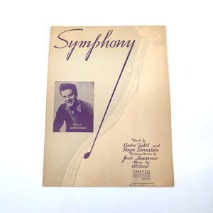 Vintage Sheet Music 1945 Symphony Piano Vocal Guitar